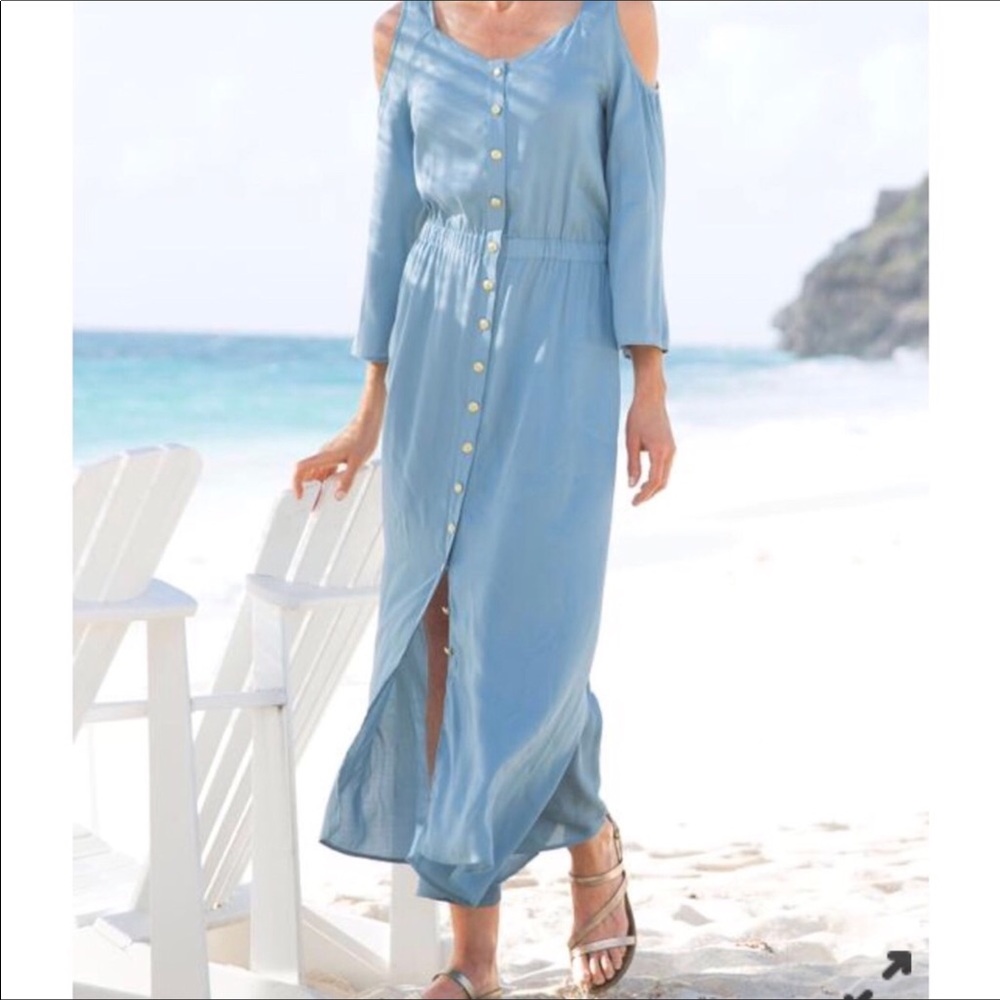 Soft Surroundings Brigette Maxi Dress with Pockets